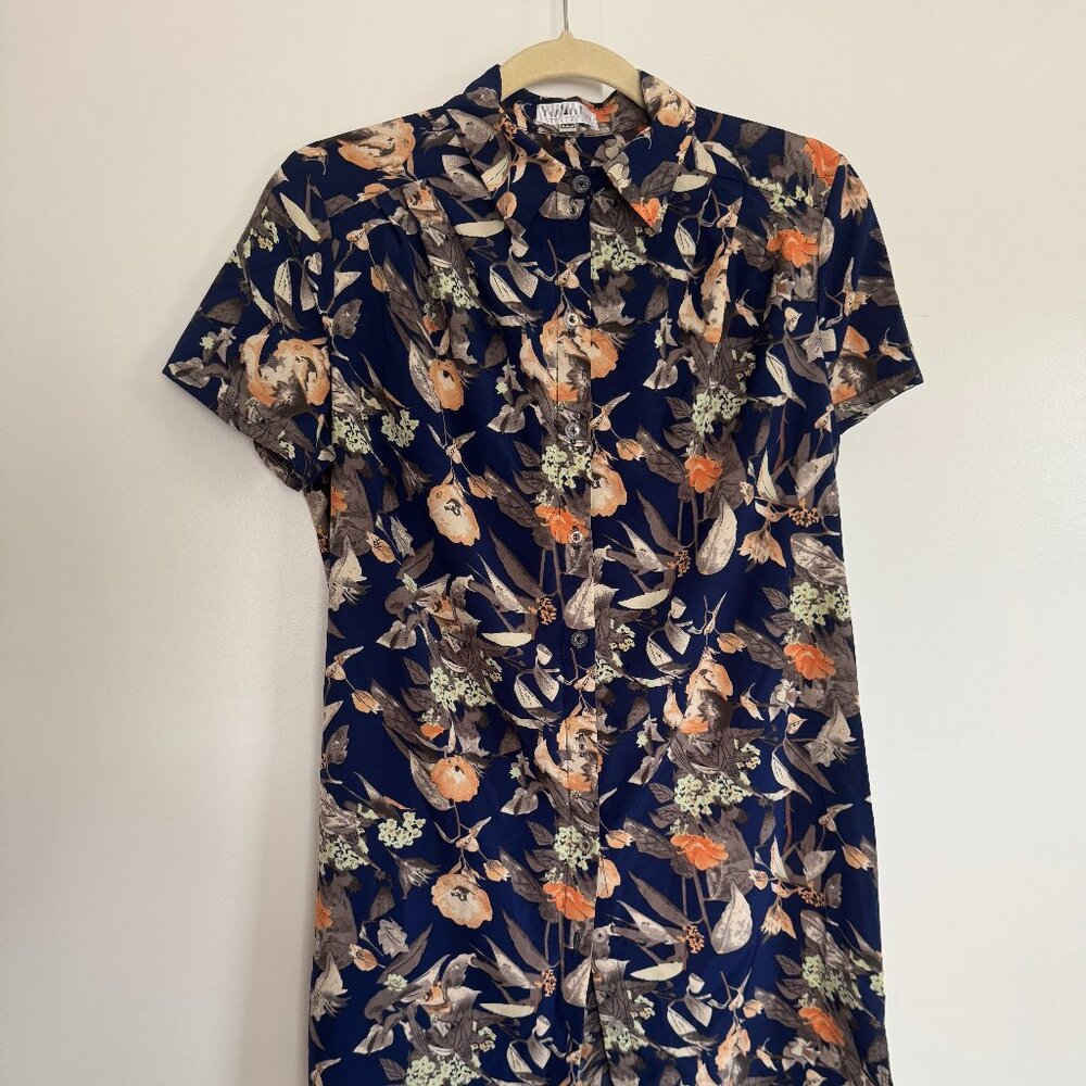 Bark Blue Tunic Short-sleeve Shirt S/M
